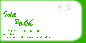 ida pokk business card